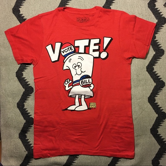 Ripple Junction Tops - Vote T shirt, women’s small